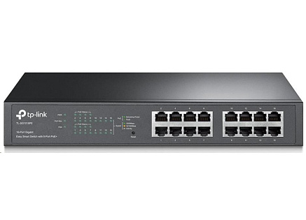 TP-Link Easy Smart switch TL-SG1016PE (16xGbE,8xPoE+,150W,fanless)