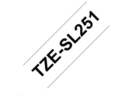 BROTHER TZESL251 - kazeta TZ šířky 24mm, lamino TZE-SL251, bílá/černé písmo