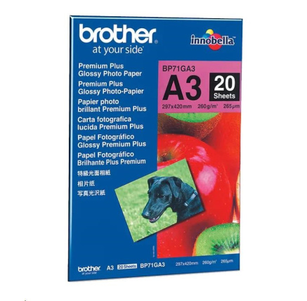 BROTHER Paper BP-71 foto lesklý A3/20ks