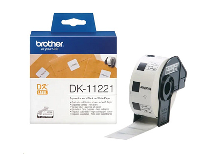 BROTHER DK-11221 (papírové / čtvercové, 23x23mm - 1000 ks)