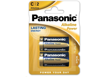 PANASONIC Alkalické baterie Alkaline Power LR14APB/2BP C 1,5V (Blistr 2ks)