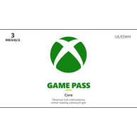 Xbox Game Pass Core – 3 - měsíční členství