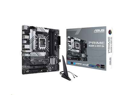 ASUS MB Sc LGA1700 PRIME B660M-A WIFI DDR4, Intel B660, 4xDDR4, 1xDP, 2xHDMI, WI-FI, mATX