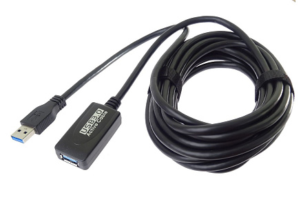 PREMIUMCORD USB 3.0 repeater a prodlužovací kabel A/M-A/F 5m