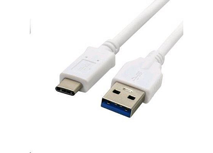 C-TECH kabel USB 2.0 AM na USB-C (AM/CM), 2m, bílá