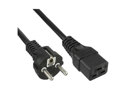 PremiumCord kabel síťový k počítači 230V 16A 1,5m  IEC 320 C19 konektor