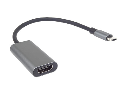 PremiumCord Převodník USB-C na HDMI, rozlišení 4K a FULL HD 1080p, kovové pouzdro