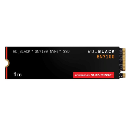 WD BLACK SSD NVMe 1TB PCIe SN7100 Powered by SanDisk, Gen4, (R:7250, W:6900MB/s) WD BLACK SSD NVMe 1TB PCIe SN7100 Powered by SanDisk, Gen4, (R:7250, W:6900MB/s)