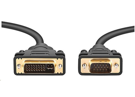 PremiumCord DVI-VGA kabel 1m