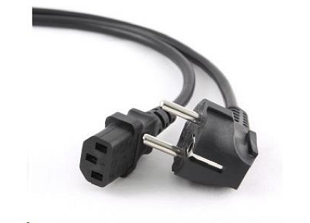 C-TECH kabel síťový 1,8m 220/230V napájecí, VDE