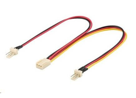 PREMIUMCORD Rozdvojka pro napájení ventilátorů 3pin TX 22cm
