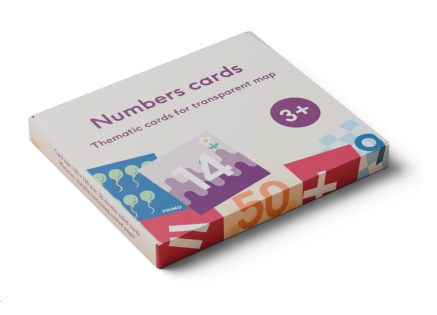 Primo Toys - tématické karty pro transparentní mapu - čísla