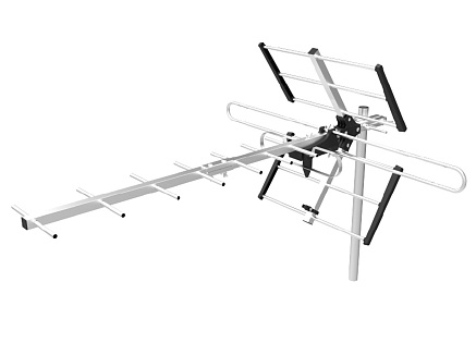 EVOLVEO Flexi 1, pasivní venkovní DAB+/DVB-T2 anténa, filtr LTE,4G,5G