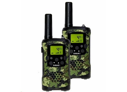 EVOLVEO FreeTalk XM2-2, sada 2 vysílaček bez dobíjecí základny