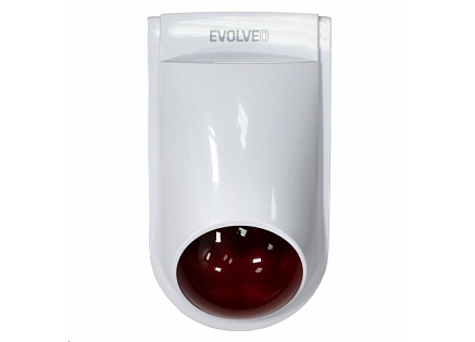 EVOLVEO Alarmex Pro, bezdrátová venkovní světelná a akustická siréna