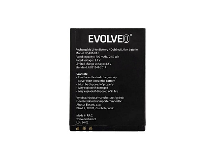 EVOLVEO originální baterie 700 mAh pro EasyPhone ID