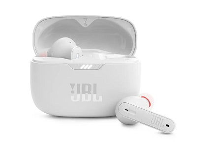 JBL Tune 230NC TWS White True Wireless sluchátka s potlačením hluku, 16 ohm, Bluetooth 5.2, bílá