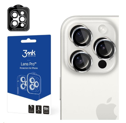 3mk ochrana kamery Lens Protection Pro pro Apple iPhone 14 Pro / iPhone 14 Pro Max, stříbrná