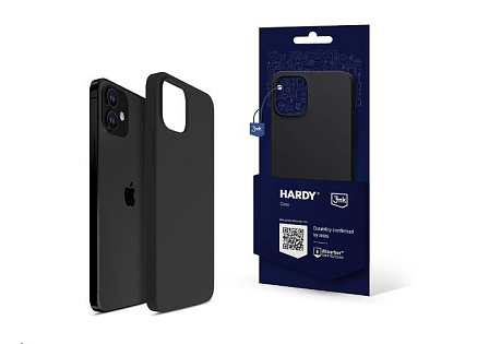 3mk ochranný kryt HARDY Silicone MagCase pro Apple iPhone 12, Graphite