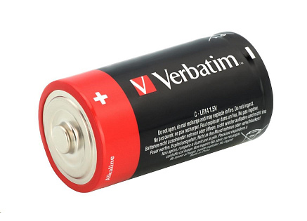 VERBATIM Alkalické baterie C,  2 PACK / LR14