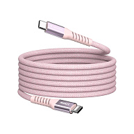 VERBATIM Kabel USB-C Sync & Charge, 100W, Magnetický, 120cm, růžová
