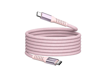 VERBATIM Kabel USB-C Sync & Charge, 100W, Magnetický, 120cm, růžová