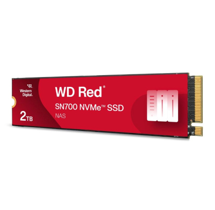WD RED SSD NVMe 2TB PCIe SN700 Powered by SanDisk, Geb3 8GB/s, (R:3400/W:2900 MB/s) TBW 2500 WD RED SSD NVMe 2TB PCIe SN700 Powered by SanDisk, Geb3 8GB/s, (R:3400/W:2900 MB/s) TBW 2500