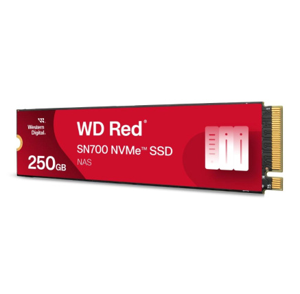 WD RED SSD NVMe 250GB PCIe SN700 Powered by SanDisk, Geb3 8GB/s, (R:3100/W:1600 MB/s) TBW 500 WD RED SSD NVMe 250GB PCIe SN700 Powered by SanDisk, Geb3 8GB/s, (R:3100/W:1600 MB/s) TBW 500
