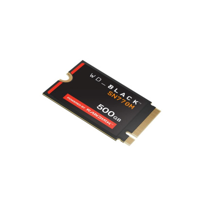 WD BLACK SSD NVMe 500GB PCIe SN770M Powered by SanDisk, Gen4 8 Gb/s, (R:5000, W:4000MB/s) M.2 2230-S3-M WD BLACK SSD NVMe 500GB PCIe SN770M Powered by SanDisk, Gen4 8 Gb/s, (R:5000, W:4000MB/s) M.2 2230-S3-M