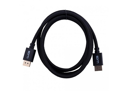 WG - Kabel video DisplayPort (male) to DisplayPort (male) / 4K 60Hz / 2m / braided / gold plated