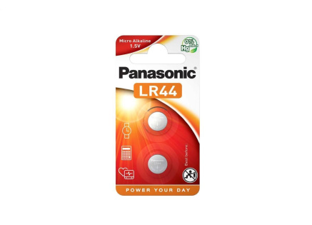 PANASONIC Alkalická MIKRO baterie LR-44EL/2B 1,5V (Blistr 2ks)