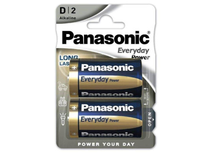 Panasonic Alkalická baterie LR20EPS/2BP Everyday Power (Blistr 2 ks)