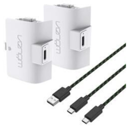 VENOM VS2874 Xbox Series S/X & One White High Capacity Twin Battery Pack + 3 meter cable