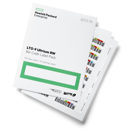 HPE LTO-9 Ultrium RW Bar Code Label Pack (Q2017A)