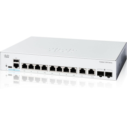 Cisco Catalyst switch C1200-8T-E-2G-RF (8xGbE,2xGbE/SFP combo,fanless) - REFRESH
