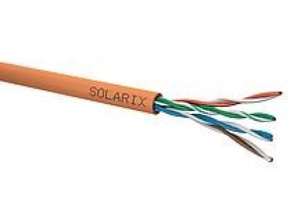 Instalační kabel Solarix UTP, Cat5E, drát, LSOHFR B2ca s1, d0, a1 box 305m SXKD-5E-UTP-LSOHFR-B2ca