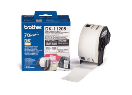 BROTHER DK-11208 Široké adresní štítky 38x 90mm (400 ks)