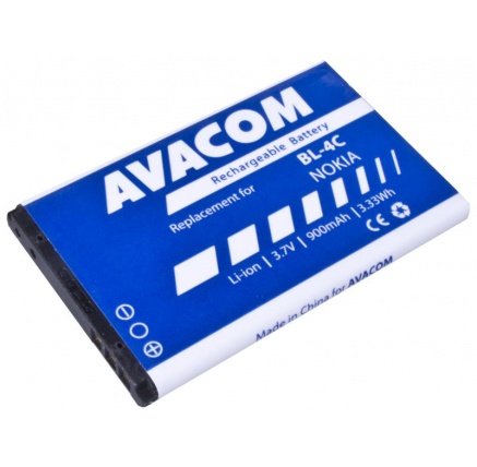 AVACOM baterie do mobilu Nokia 6300 Li-Ion 3,7V 900mAh (náhrada BL-4C) AVACOM baterie do mobilu Nokia 6300 Li-Ion 3,7V 900mAh (náhrada BL-4C)