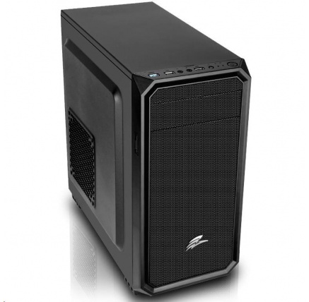 EVOLVEO Shaw 2, case mATX, 1x 120 mm ventilátor, přední mesh panel, prachový filtr, bez zdroje, černá EVOLVEO Shaw 2, case mATX, 1x 120 mm ventilátor, přední mesh panel, prachový filtr, bez zdroje, černá