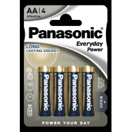 Panasonic Alkalická baterie LR6EPS/4BP Everyday Power (Blistr 4 ks)