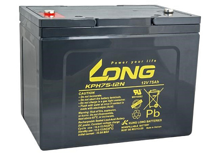LONG baterie 12V 75Ah M6 HighRate LongLife 12 let (KPH75-12N)