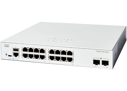 Cisco Catalyst switch C1200-16T-2G (16xGbE,2xSFP,fanless)