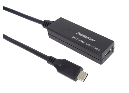 PREMIUMCORD USB-C repeater a prodlužovací kabel Male-Female, 5Gbps 5m