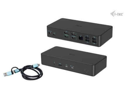 i-tec USB 3.0/USB-C/Thunderbolt 3 Professional Dual 4K Display Dock.st. Gen2, PD 100W i-tec USB 3.0/USB-C/Thunderbolt 3 Professional Dual 4K Display Dock.st. Gen2, PD 100W