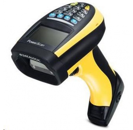 Datalogic PM9100, 1D, multi-IF, disp., RB, black, žlutá