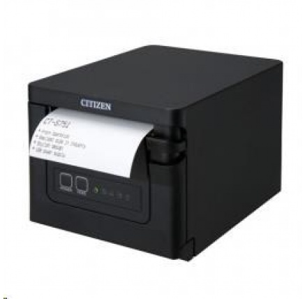 Citizen CT-S751, USB, 8 dots/mm (203 dpi), cutter, black