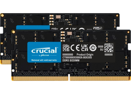 CRUCIAL SODIMM DDR5 32GB (Kit of 2) 4800MHz CL40 CRUCIAL SODIMM DDR5 32GB (Kit of 2) 4800MHz CL40