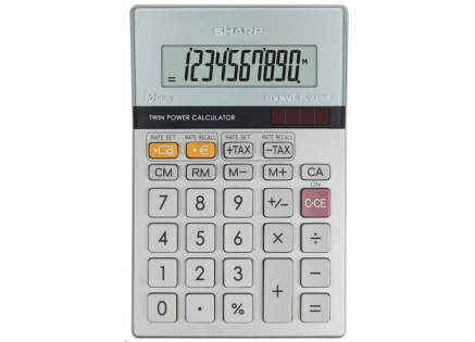 SHARP kalkulačka - EL-331ERB - stříbrná