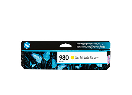 HP 980 Yellow Ink Cart, D8J09A (6,600 pages)