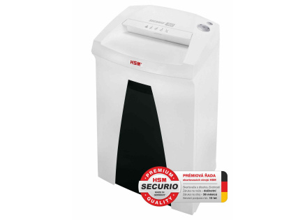 HSM skartovač Securio B22 (řez: Podélný 0,78x11mm | vstup: 240mm | DIN: P-6, F-3  | papír, sponky, plast. karty )